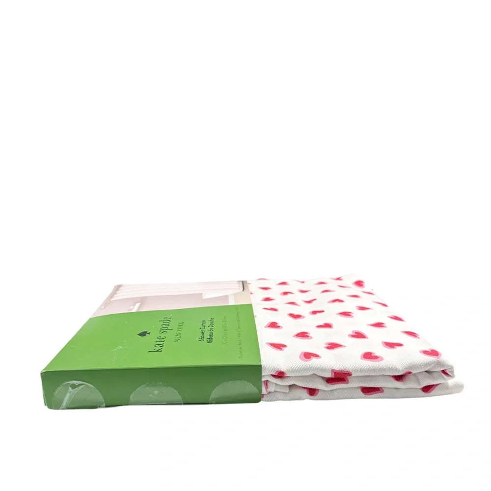 NEW Kate Spade BRUSHSTROKE HEARTS Shower Curtain